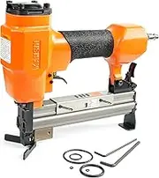 KAMSIN #V1015 30 Gauge Pneumatic Picture Frame Nailer, 13/32-Inch Crown V Nailer, 9/32-Inch to 5/8 -Inch Leg Length V-nails Tacker V Nails Gun For Picture Frames