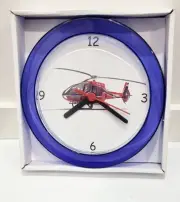 Helicopter 7" Purple novelty wall clock Brand new Chopper