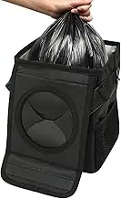 Foldable Car Trash Can - Automotive Interior Trash Storage Can - Multifunctional Vehicle Dustbin Organizer Solution for Keys Wallets Mobile Phones