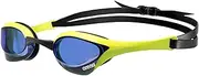 arena Cobra Ultra Swipe Racing Swim Goggles for Men and Women, Non-Mirror Lens, Anti-Fog, UV Protection, Blue/Blue/Black
