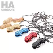 Mini peanut Pocket Folding Camping KEYRING Knife Handle Survival F88