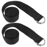 2 Pcs Stretch Belt Fitness Stretching for Exercise Yoga Elastic Band