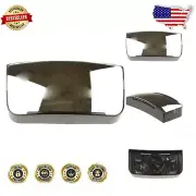 Compact Heated Convex Side Mirror with Sleek Black Finish - Easy Replacement