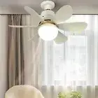 Modern LED Ceiling Fan E27 Base Remote Control Indoor Ceiling Fan Light Dimmable