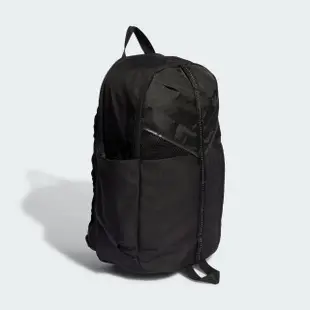 【adidas 愛迪達】後背包 運動包 書包 旅行包 登山 三葉草 BACKPACK 黑 IM1138