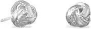 [JewelryWeb] 925 Sterling Silver 9mm Love Knot Stud Earrings-Stud Earring for Women
