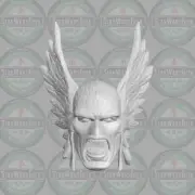 Silver Age Hawkman v3 Katar Hol custom head for McFarlane DC & other figures