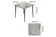 Vibe Geeks Square Marble Dining Table- Perfect for Restaurants, Kitchens, Cafes and Shops