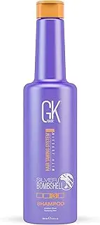 Global Keratin Silver Bombshell - Brass off Purple Shampoo/Toner for Blonde and Gray Hair Removes Yellow Brassy Tones for Woman by GKhair (280 ml)