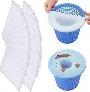 Pool Skimmer Socks, 20 Packs Swimming Pool Skimmer Socks Baskets Skimmers Net Filter Storage Bag, Ultra fine Mesh Screen Liner for Filters Baskets and Skimmers for Cleans Debris and Leaves
