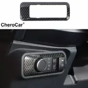 Carbon Fiber Grain Head Light Switch Cover Trim for Ford Bronco 2021 Accessories (for: Ford)