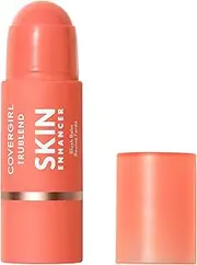 Covergirl Trublend Skin Enhancer Blush Balm, 210 Radiant Peach, Blush Stick, Vegan Formula, Easy to Use, Glides on Effortlessly, Non-Greasy, Healthy Flush