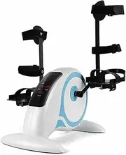 Electric Pedal Exerciser, Portable Mini Cycling Trainer,with LCD Screen Display for Handicap Disabled Hand, Arm, Knee & Leg Rehabilitation Exercise
