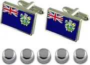 [Select Gifts] Shirt Dress Studs Pitcairn Islands Flag Cufflinks