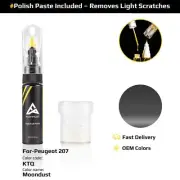 Touch Up Paint For Peugeot 207 KTQ Moondust With Polish Paste