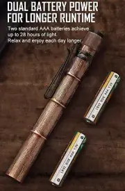 Olight I3T PLUS Ancient Bamboo Limited Edition Flashlight 250Lumen AAA Batteries
