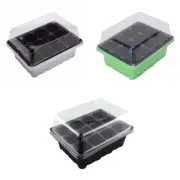 3pcs 12 Cell Seed Starter Kit Starting Plant Propagation Tray Dome Gardenin!ZK