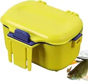 Red Bait Box - Insulated Fishing Bait Container with Lanyard | Compact Water Storage Case, Portable Bait Holder for Lures, Maggots and , Access
