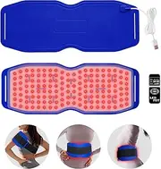 Fimem Silicone ed ight Waist Belt With 150pcs 3 in 1 Led ights, nfrared ight herapy For Lower Back ain, ed ight herapy Wrap Belt 660nm 850nm 940nm, nfrared Belt For Shoulders