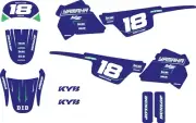 Custom graphics kit for PW 50 SINISTER style stickers Pee Wee decals