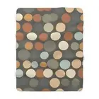 Retro Inspired Polka Dot Pattern, Cozy Sherpa Fleece Blanket, Couch Throw Gift