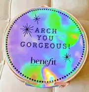 BENEFIT Arch You Gorgeous! IRIDESCENT Round ZIP 9-Inch COSMETIC BAG Travel Case