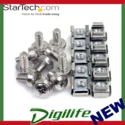 STARTECH 50 Pack M6 Mounting Screws and Cage Nuts for Server Rack Cabinet