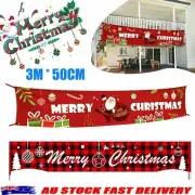 Merry Christmas Outdoor Banner Santa Claus Xmas Decorations Home Xmas Decor FZ