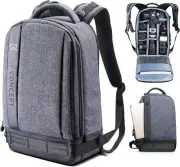 K&F Concept Camera Backpack 15.6in Laptop Camera Bag for DSLR Canon Nikon Fuji
