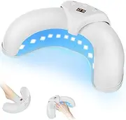 Nail Fungus Cleaning Device for Multiple Toenail,Suitable for Discolored and Thickened Toenails,Foldable 910 nm Infrared Light + 470nm Blue Light Nail Fungus Treatment Device,Safe & Effective