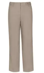 Classroom School Uniforms Boys Flat Front Pants, Button, Khaki, Size 14