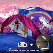 Nifogo Bed Tent,bed tent for girls Children's Tents,Game Tents Indoor,Magical Bed Tents for Kids,Children's Playrooms,Unicorn Tents,Boys and Girls Christmas Birthday Gifts (unicorn)