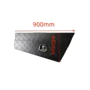 BLACK Aluminium Toolbox Tapered Under Tray 4WD Ute Tool Box