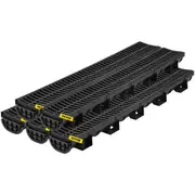 Drainage Trench Driveway Channel Drain Kit Plastic Grate-5.8