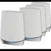 NETGEAR Orbi WiFi 6 AX4200 Mesh System Router + 3 Satellites (RBK754)