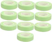 WOONEKY Lash Extension Tape Set 10 Rolls 9m/roll Breathable Fabric Tape for Eyelash Easy Application