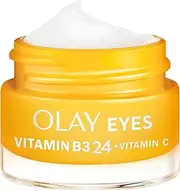 [Olay] Vitamin B3 24 + Vitamin C Eye Cream With Vitamin B3, Vitamin C & Peptides For Visibly Brighter Skin, 15ml