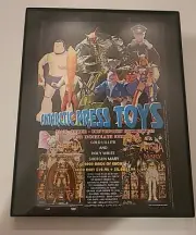 1998 Antarctic Press Toys Action Figures Print AdWarrior Nun Framed 8.5x11