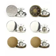 Mix Pattern 6 Sets Universal Screw Remove Adjust Jacket Jeans Pants Buttons