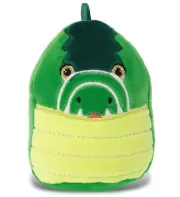 DolliBu Snug Mooshies Alligator Stuffed Animal Soft Sensory Plush Toy - 4 Inch