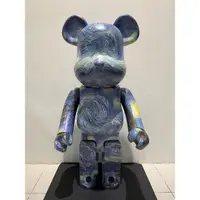 在飛比找蝦皮購物優惠-BE@RBRICK 庫柏力克熊1000%梵谷星空