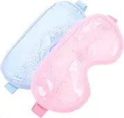 Mikinona 2pcs Hot Eye Mask for Eye Fatigue Reusable Cooling Compress for Dark Circles and Puffiness for Sleeping Spa