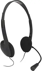 Sansai Stereo Headset/Headphones w/Microphone for Computer PC Skype/Gaming