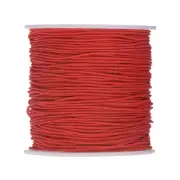 1mm Dia 328ft Latex Elastic String for Bracelet Stretchy Cord, Red