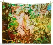 CECILY BROWN, 'Teenage Wildlife', 2013 HUGE 60 x 70 in Beach Towel Ltd. Ed. NWT!