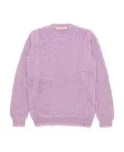 feather-textured pullover jumper XS Pink