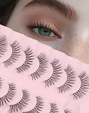 Frihappy Fake Eye Lashes Mink Lashes False Eyelashes Natural Lashes False Lashes Wispy Eyelashes Natural Look