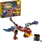 LEGO Creator 3in1 Fire Dragon 31102 Building Kit, Cool Buildable Toy for Kids