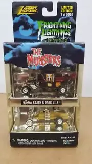 Johnny Lightning Frightning Lightnings Episode 2 Munsters Koach & Drag-U-La L2