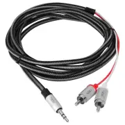 Siig Woven Fabric Braided 3.5mm To Rca Stereo Cable [m/m] - 2m - Mini-phone/rca